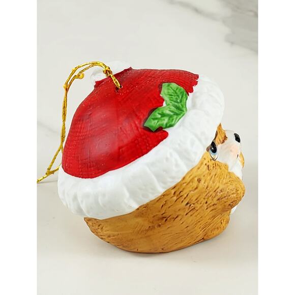 Jasco Christmas Bell Chimer Ornament 2 1/2" Little Something 70s Santa Hat Vtg - Picture 8 of 14